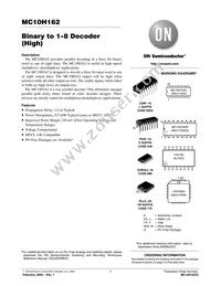 MC10H162PG Datasheet Cover