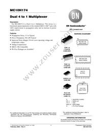 MC10H174PG Datasheet Cover