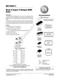 MC10H211PG Datasheet Cover