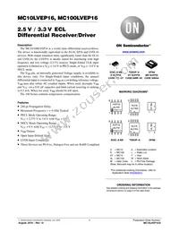 MC10LVEP16DTR2 Datasheet Cover