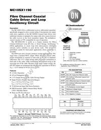 MC10SX1190DTR2G Datasheet Cover