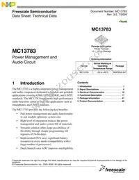 MC13783JVK5R2 Datasheet Cover