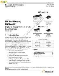 MC144111DWR2 Datasheet Cover