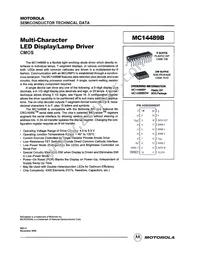 MC14489BP Datasheet Cover
