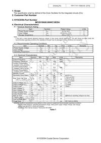 MC2016K60.0000C16ESH Datasheet Page 3