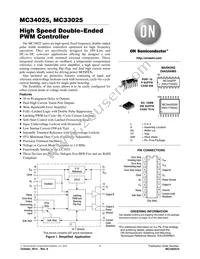 MC33025DWR2G Datasheet Cover