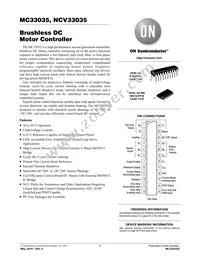MC33035DW Datasheet Cover