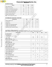 MC33215BE Datasheet Page 3