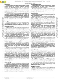 MC33388D Datasheet Page 7