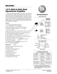 MC33502DR2G Datasheet Cover