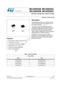 MC34063ECD Datasheet Cover