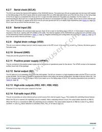 MC35XS3400DPNAR2 Datasheet Page 21