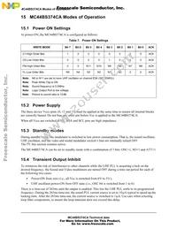 MC44BS374CAEF Datasheet Page 20