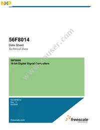 MC56F8014MFAE Datasheet Cover