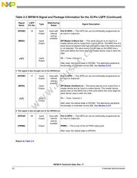 MC56F8014MFAE Datasheet Page 22