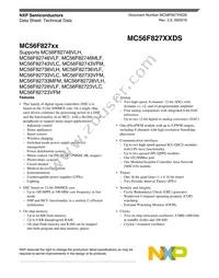 MC56F82728VLH Datasheet Cover