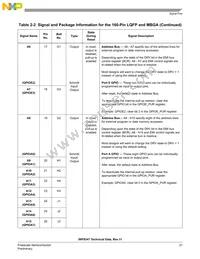 MC56F8347VVFE Datasheet Page 21