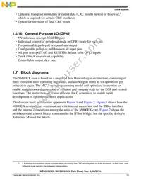 MC56F84565VLKR Datasheet Page 13