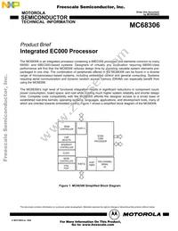 MC68306EH16B Datasheet Cover