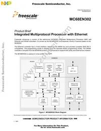 MC68EN302CAG20BT Datasheet Cover