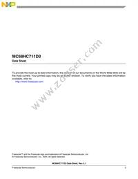 MC68HC11D0CFNE3R Datasheet Page 3