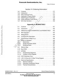 MC68HC705L5FUE Datasheet Page 11