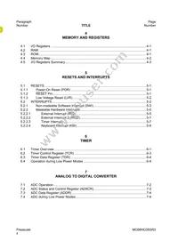 MC68HC705SR3CPE Datasheet Page 10