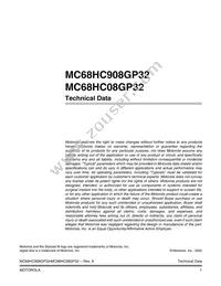 MC68HC908GP16CFB Datasheet Page 3