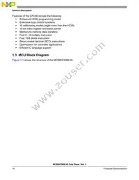 MC68HC908LV8CPBE Datasheet Page 16