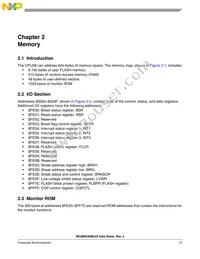 MC68HC908LV8CPBE Datasheet Page 21