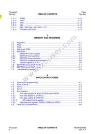 MC705B16NBE Datasheet Page 10