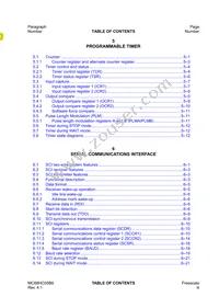 MC705B16NBE Datasheet Page 11