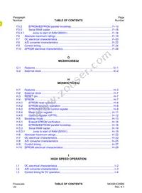 MC705B16NBE Datasheet Page 16