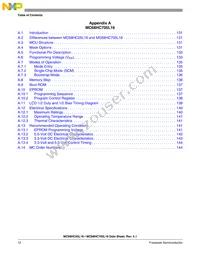 MC705L16CFUE Datasheet Page 12