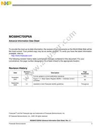 MC705P6ACDWER Datasheet Page 3