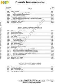 MC705X32VFUE Datasheet Page 12