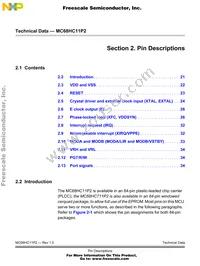 MC711P2CFNE3 Datasheet Page 21