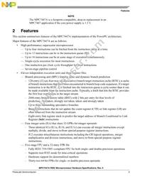 MC7447AVU1333LB Datasheet Page 3