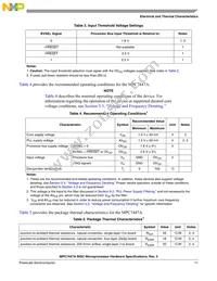 MC7447AVU1333LB Datasheet Page 11