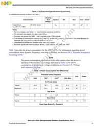 MC7447AVU1333LB Datasheet Page 13