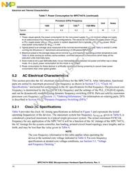 MC7447AVU1333LB Datasheet Page 14