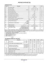 MC74ACT125NG Datasheet Page 2