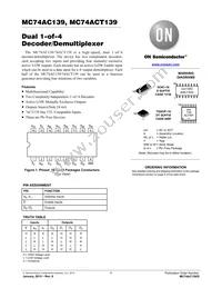 MC74ACT139DR2G Datasheet Cover