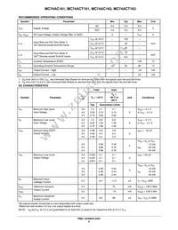 MC74ACT163NG Datasheet Page 4