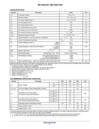 MC74ACT257NG Datasheet Page 3