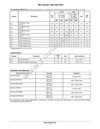 MC74ACT257NG Datasheet Page 7