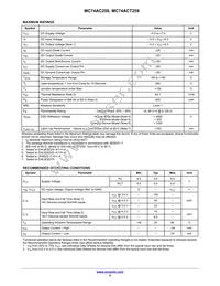 MC74ACT259DR2G Datasheet Page 4