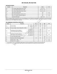 MC74ACT259NG Datasheet Page 4