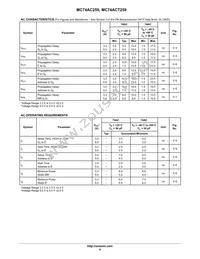 MC74ACT259NG Datasheet Page 6