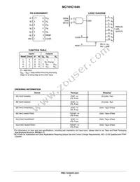 MC74HC164ADTR2 Datasheet Page 2
